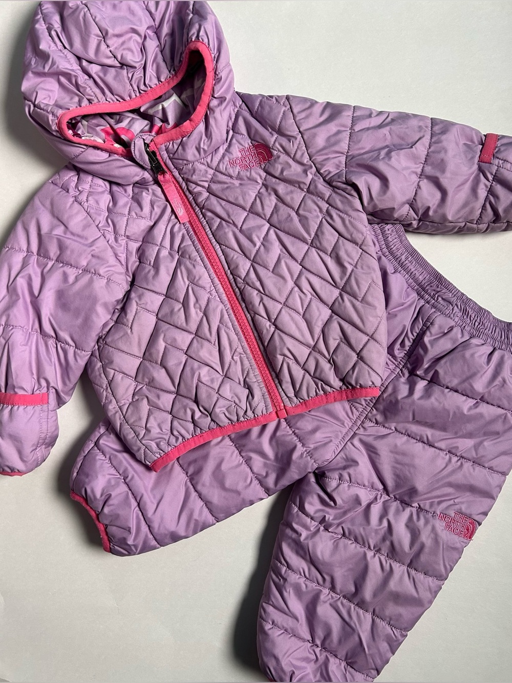 The North Face Thermoball Reversible Quilted Hooded Jacket and Pants Set